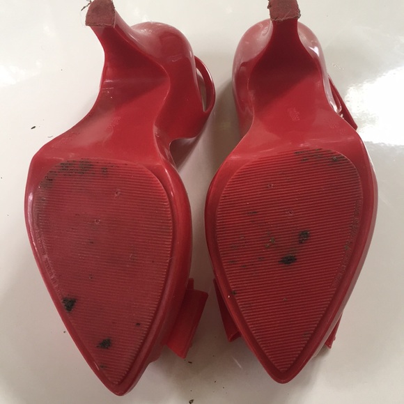 Vivienne Westwood + Melissa, red high heels, US 9 - Picture 4 of 4